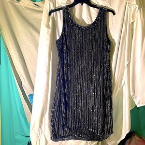 Pisarro Nights Beaded Mesh Dress woman’s  16W